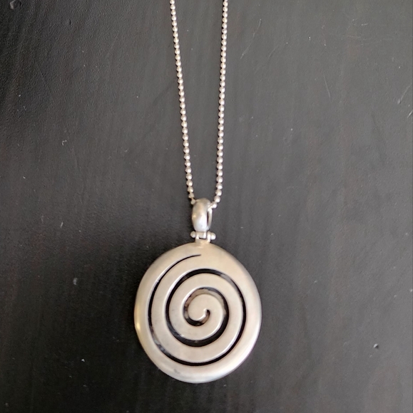 Sterling silver modernist necklace - Picture 4 of 8